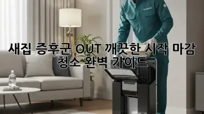 새집 증후군 OUT! 깨끗한 시작, 마감 청소 완벽 가이드